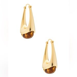 SHAHSI x REVOLVE Elysee Hoop in Gold & Brown